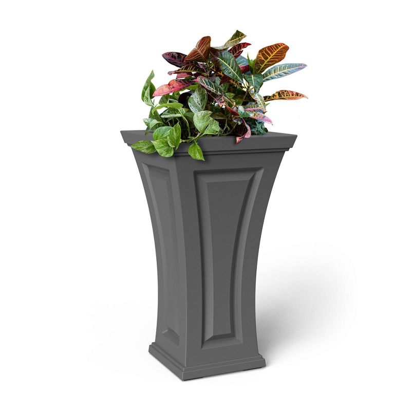 28" Cambridge Tall Planter Graphite Gray - Mayne