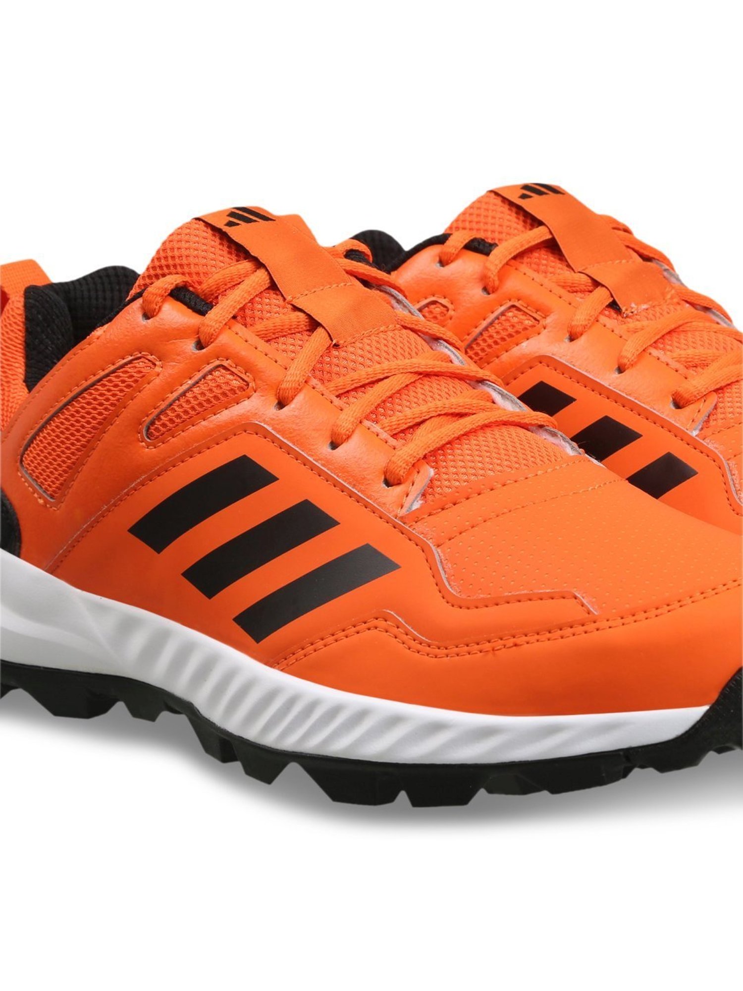 Adidas Men's Cri Rise V2 Orange Cricket Shoes