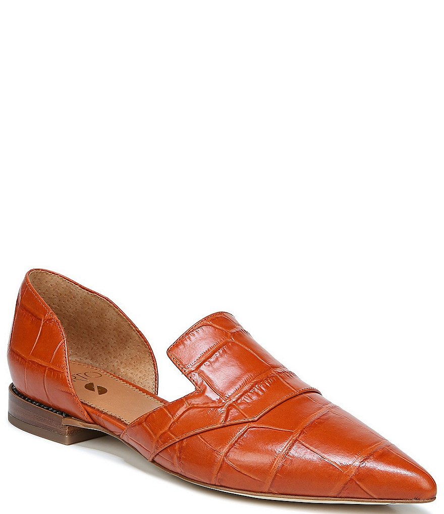 Trotters Harlow Lizard Patent Suede Leather Slip-Ons