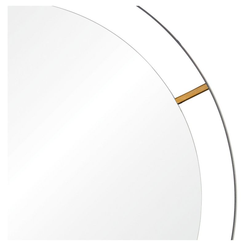 30" Round Wall Mirror Framed Matte Black Finish - Varaluz