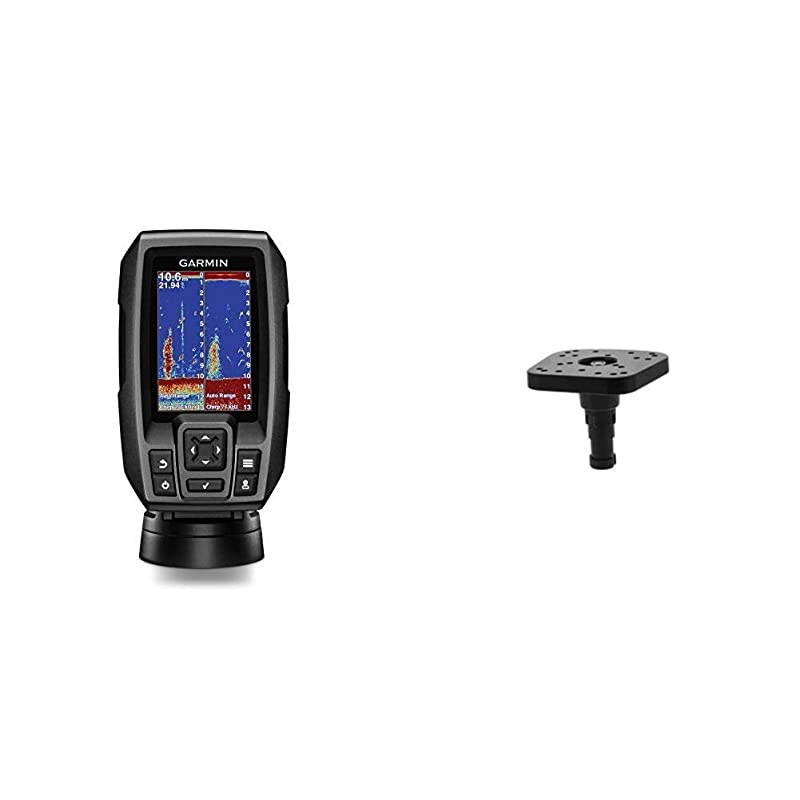 Striker 4 with Transducer 35 GPS Fishfinder with Chirp Traditional Transducer Bundle with Scotty 368 Universal Sounder Mount