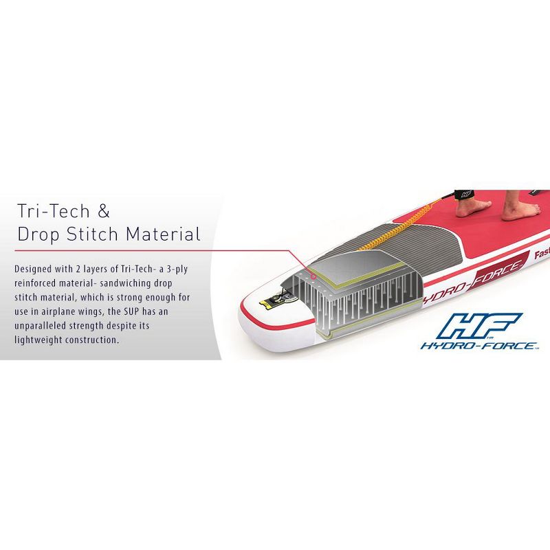 Bestway Hydro Force Inflatable 12 Foot SUP Stand Up Paddle Board Kayak w/ Pump