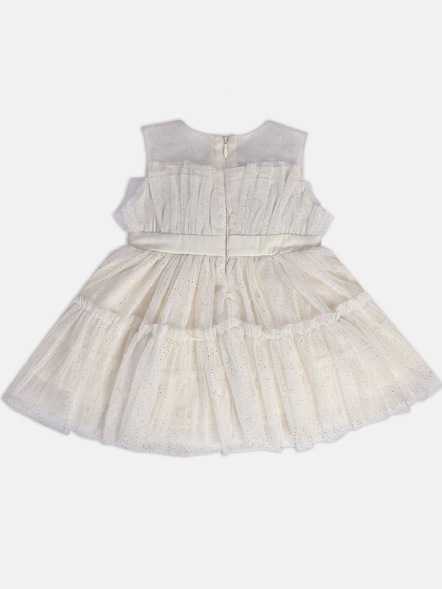 MINIKLUB Kids White Embellished Dress