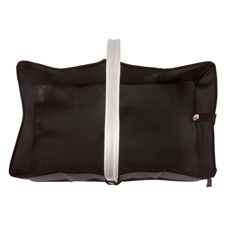 Northlight 15.5" Hand Woven Willow 2-Person Picnic Basket and Accessory Set - Brown