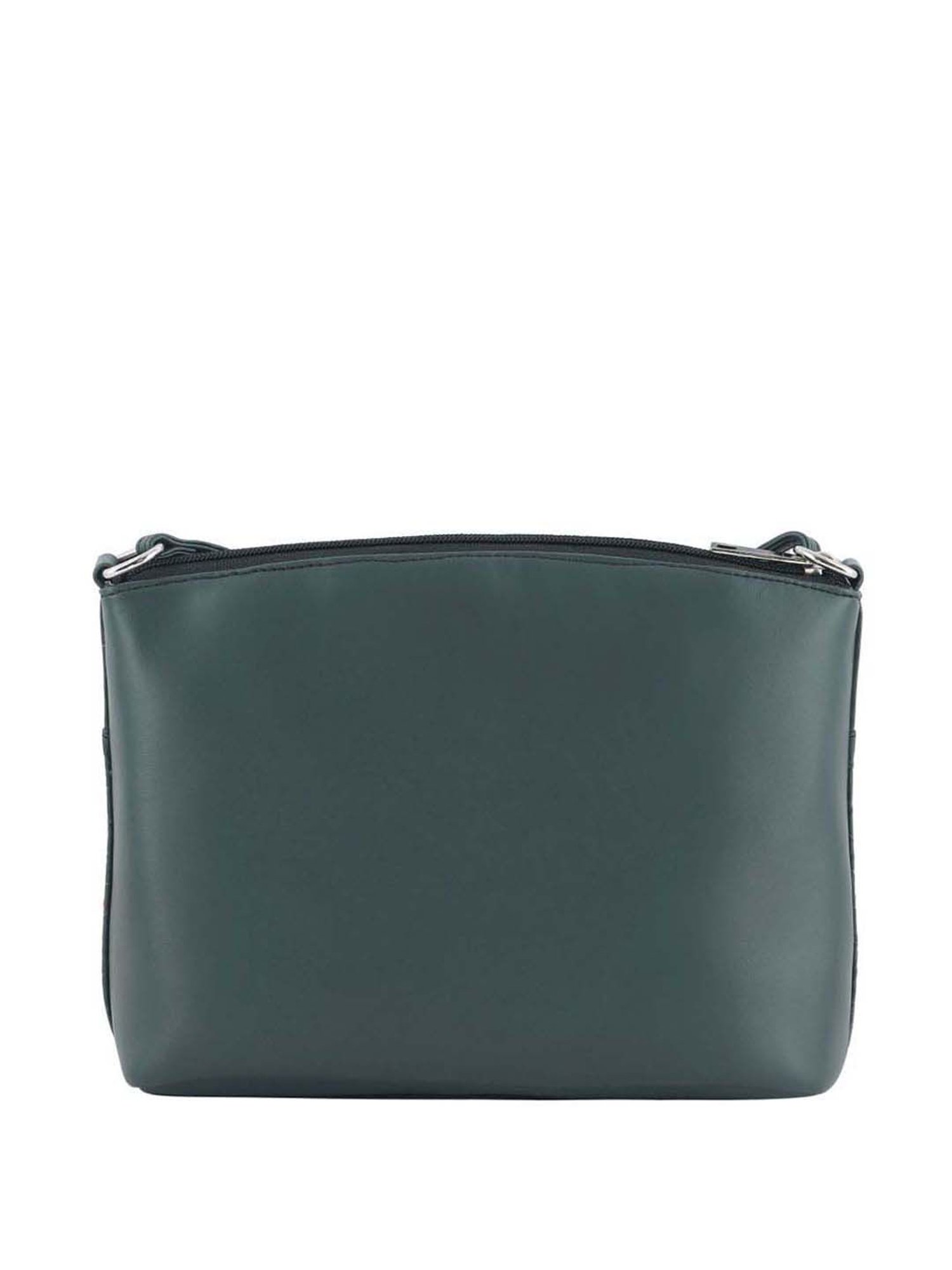 Toteteca Green Textured Medium Sling Handbag