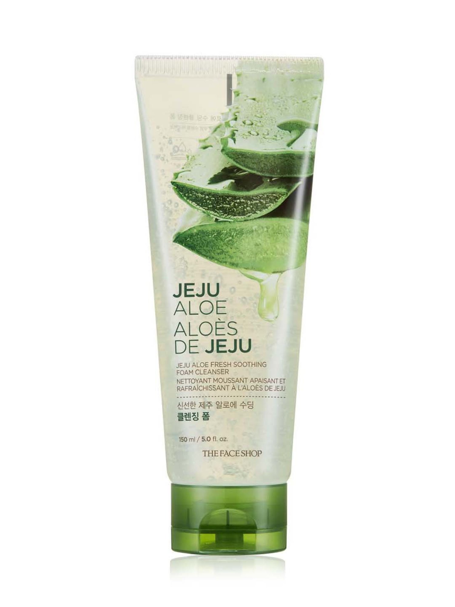 The Face Shop Jeju Aloe Fresh Soothing Foam Cleanser - 150 ml