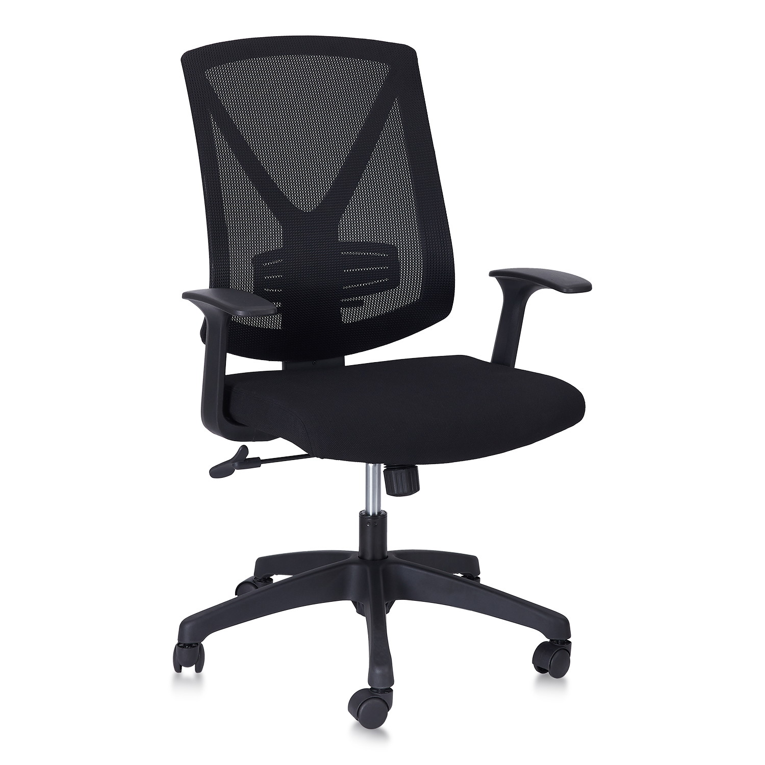 CLATINA Ergonomic High Mesh Swivel Desk Chair with Adjustable Height Arm Rest Lumbar Support and Upholstered Back for Home Office
