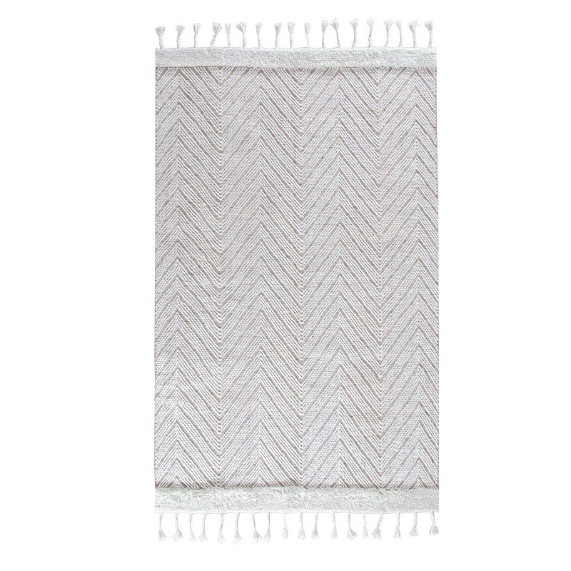 5'x8' Spinneret Area Rug Ivory & Natural - Anji Mountain