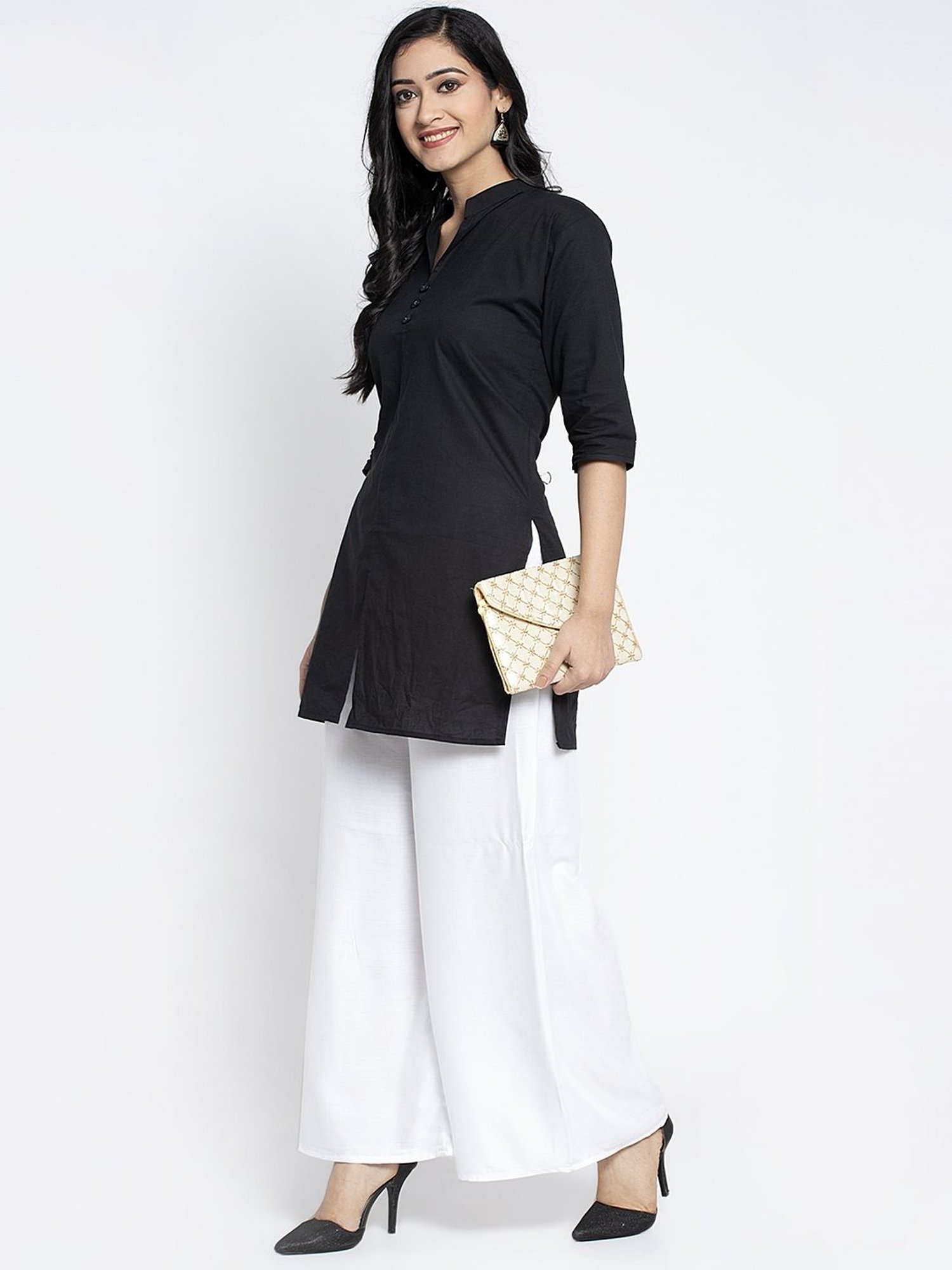 Gracit Multicolor Flared Fit Rayon Palazzos