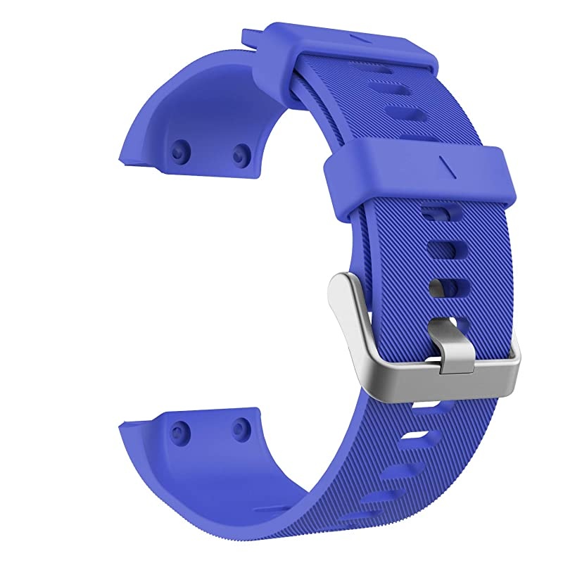 Compatible with Forerunner 35 Watch Band Soft Silicone Replacement Watch Band Sport Bracelet Strap with 6pcs Screws and 2pcs Screwdrivers for Forerunner 35 GPS Running Smart Watch Royal Blue