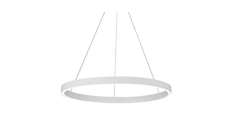 LBL Lighting 700FIA24W-LED930 Fiama 24" LED Modern Chandelier, White Finish