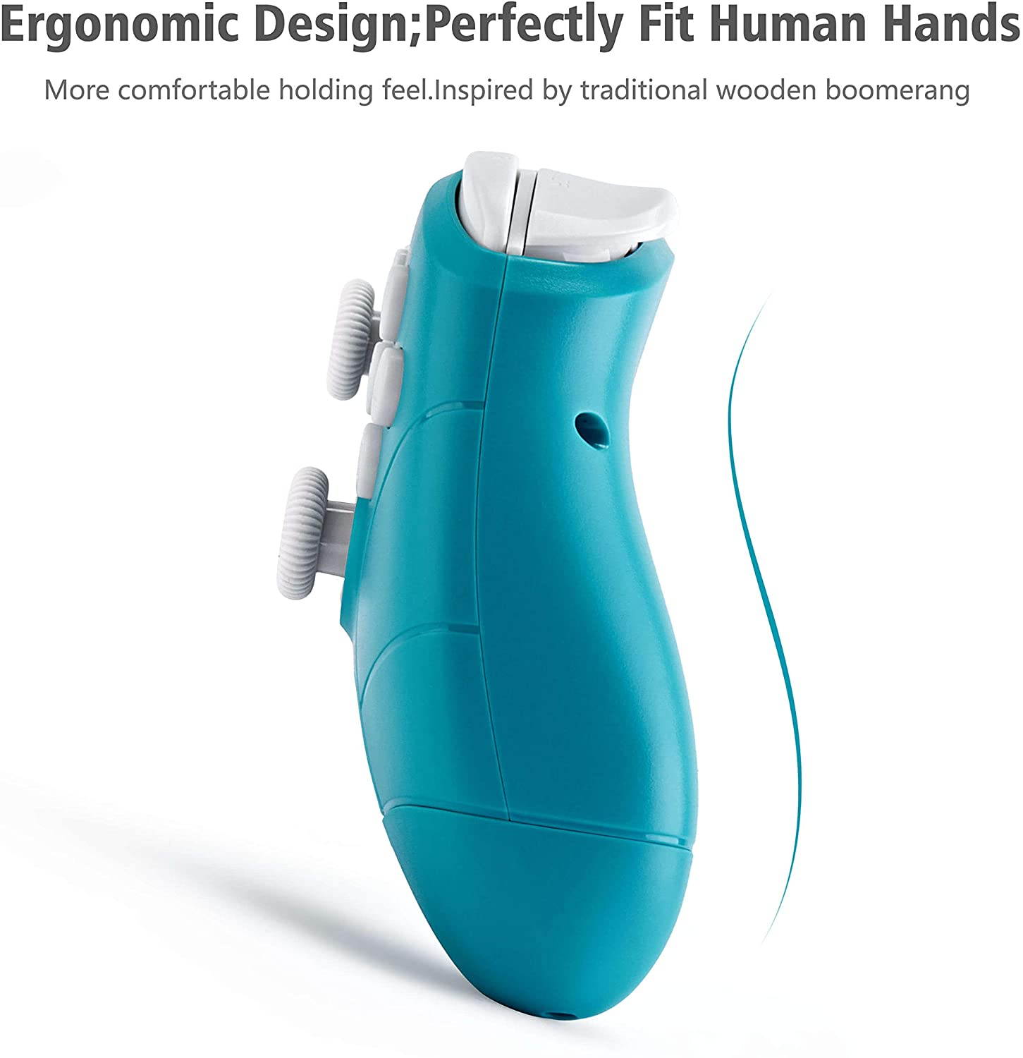 Wireless Pro Controller for Nintendo Switch/Switch Lite Console,Rechargeable Remote Gamepad Support Adjustable Turbo,Screenshot and Gyro Axis - Turquoise Blue