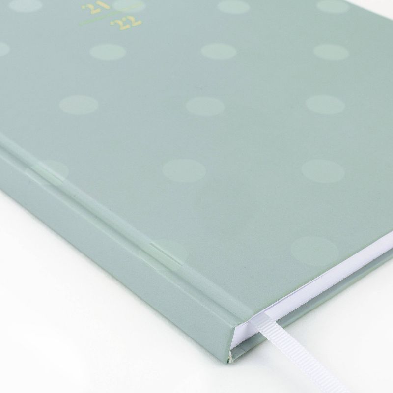 2021-22 Academic Planner 9.875" x 7.875" Casebound Weekly/Monthly Green - Sugar Paper™