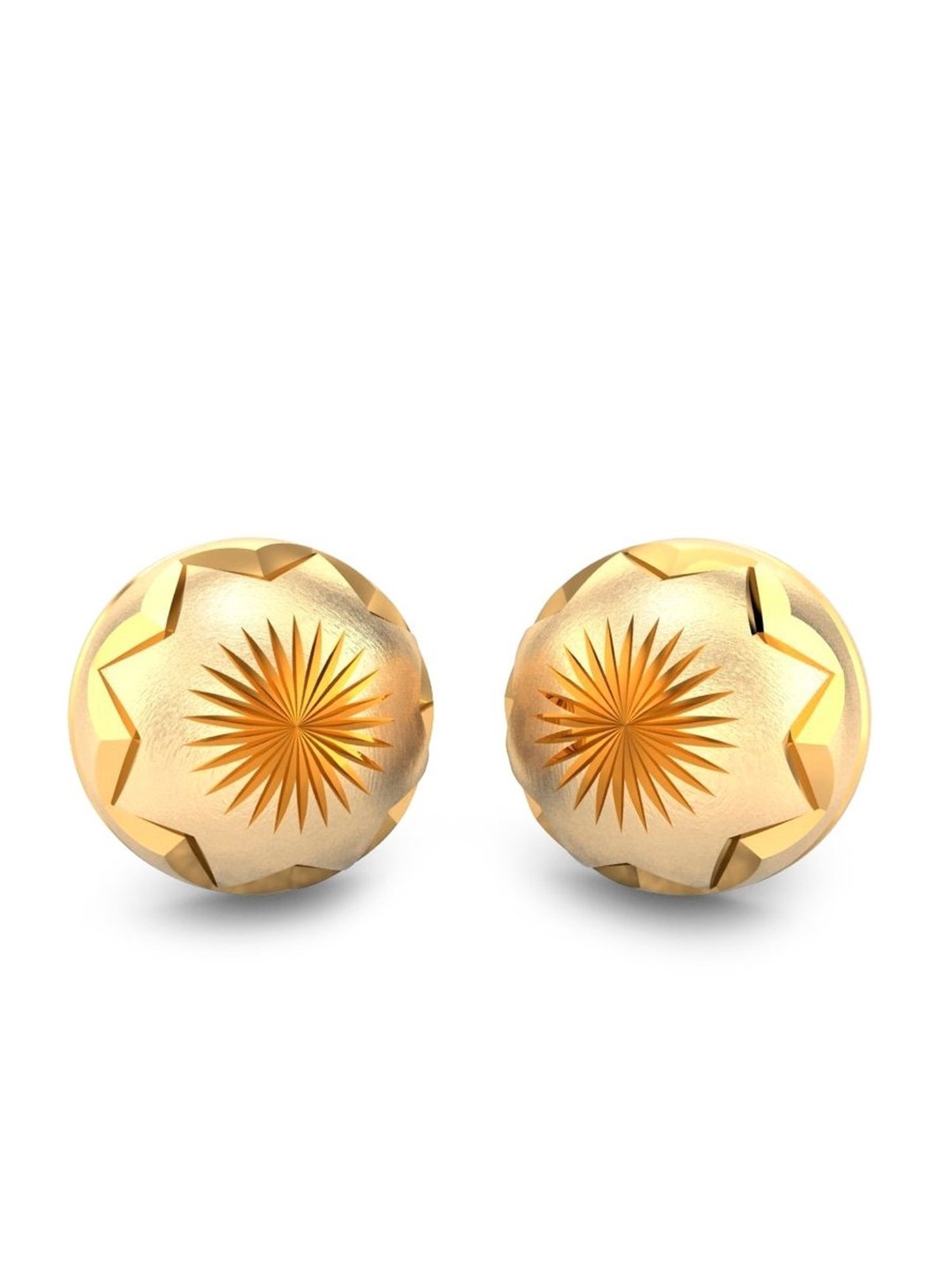 Candere by Kalyan Jewellers Sarah 22k Yellow Gold Stud Earrings