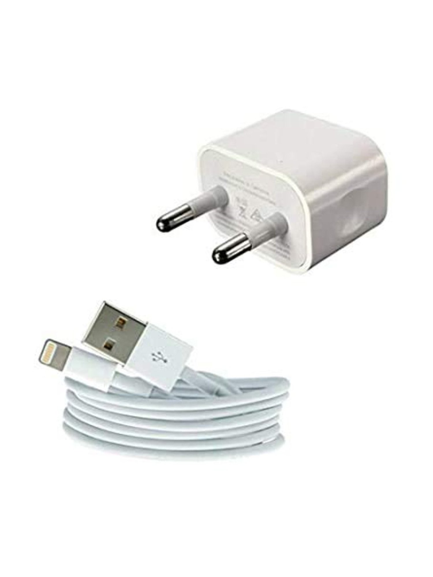 XYKOS Fast Charging Adapter 5W With USB Cable Compatible With iPhone/ Air/ Mini & IOS Devices