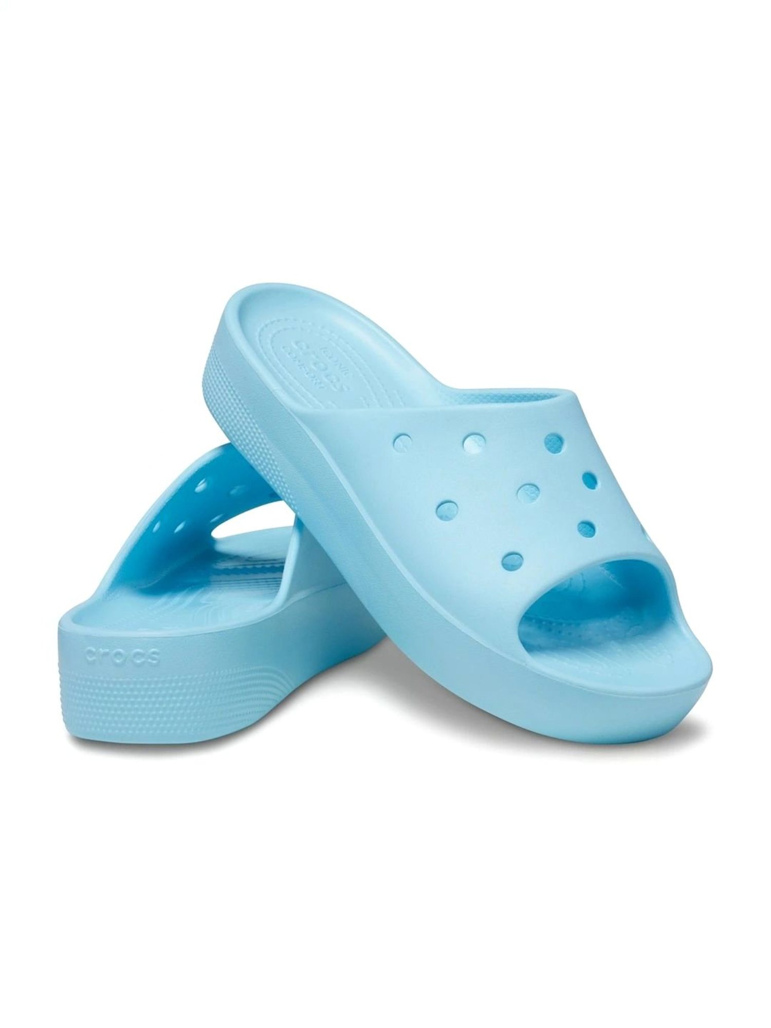 Crocs Women's Classic Blue Slides