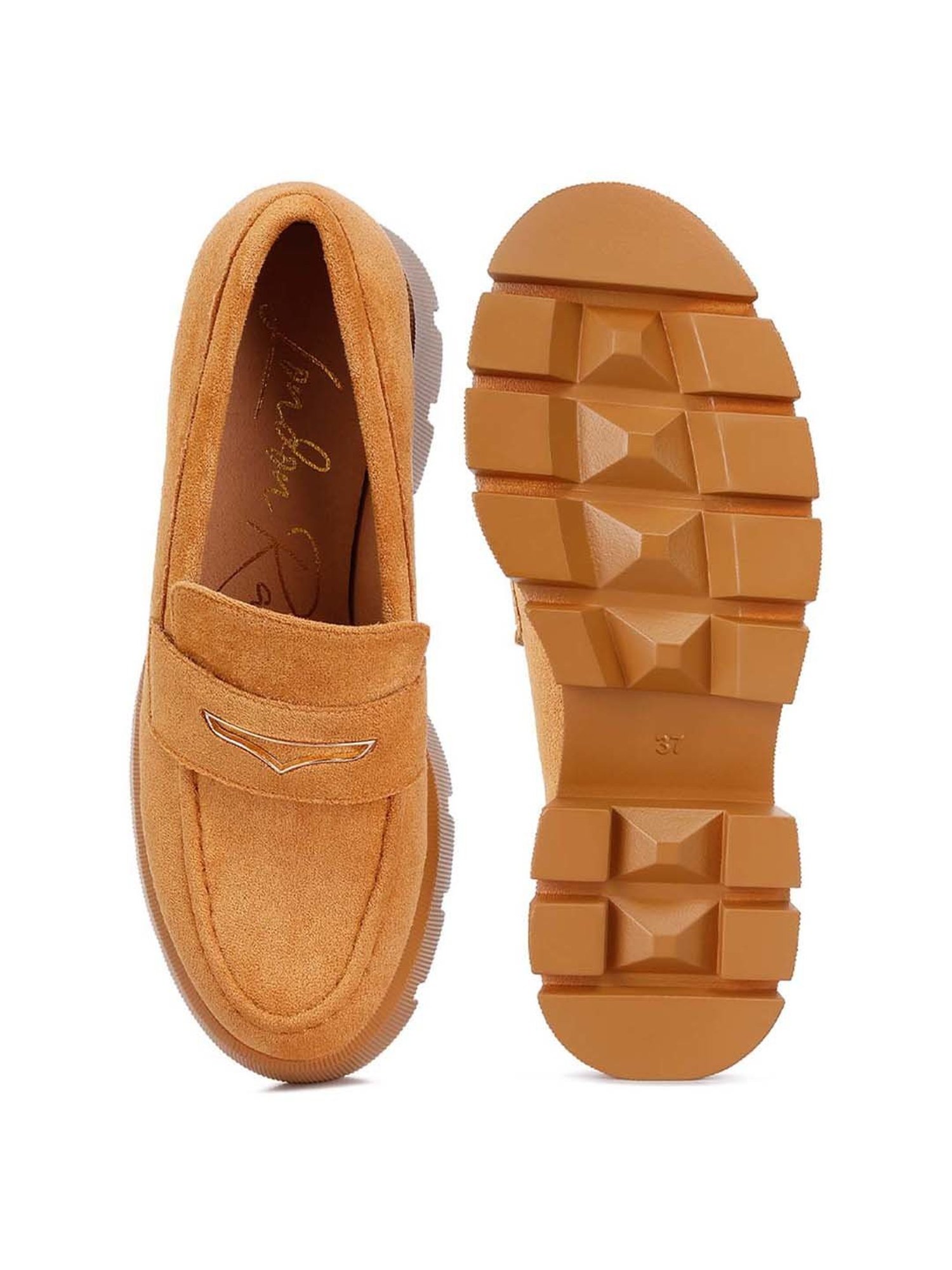 London Rag Women's Tan Casual Loafers