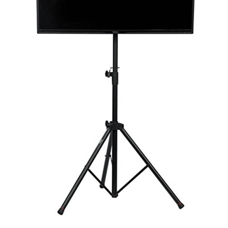 gator frameworks standard adjustable tripod lcd/led tv monitor stand for screens up to 48inch gfwavlcd1