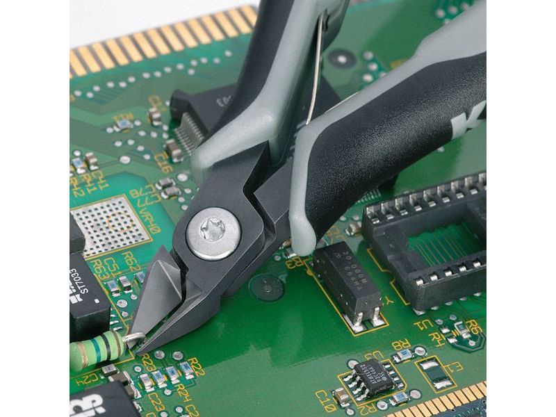 KNIPEX 79 32 125 ESD 5" Precision Electronics Side Cutter ESD w/ Pointed Head,