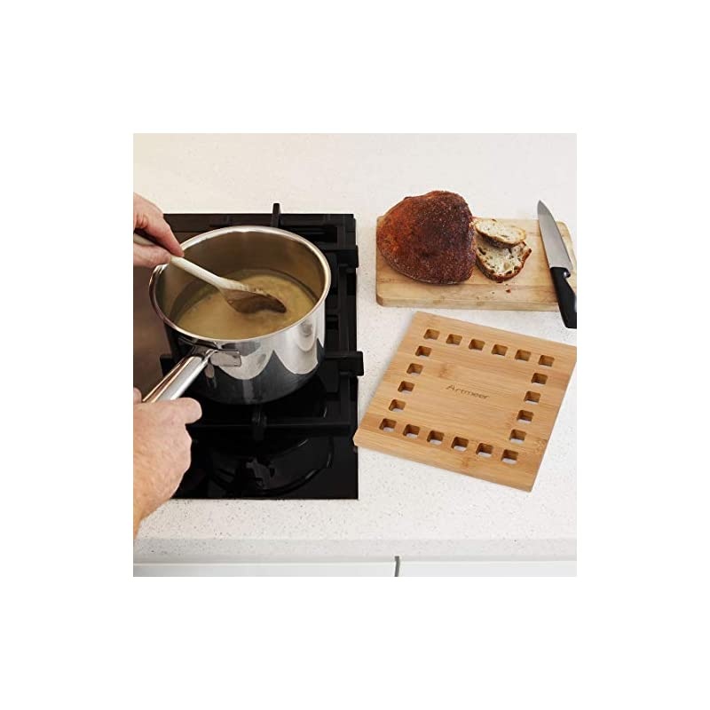 Mat Hot Pad Pot Holders,Spoon Rest Coasters in Kitchen Tool Protect Tabletops & Counters Set of 2