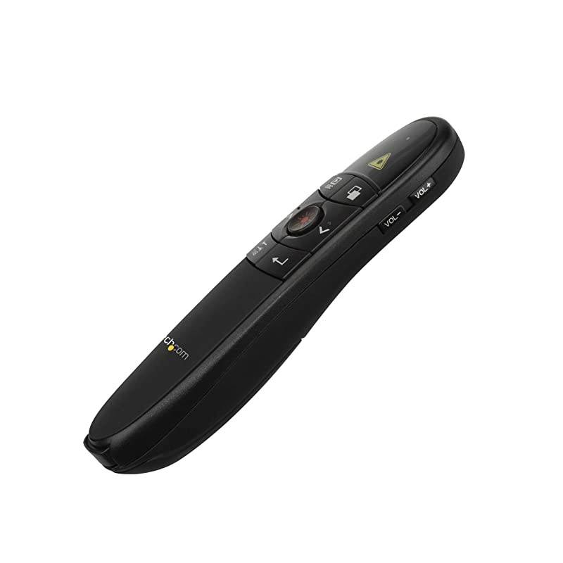 com Wireless Presentation Remote with Red Laser Pointer 90 ft PowerPoint Presentation Clicker for Mac Windows PRESREMOTE