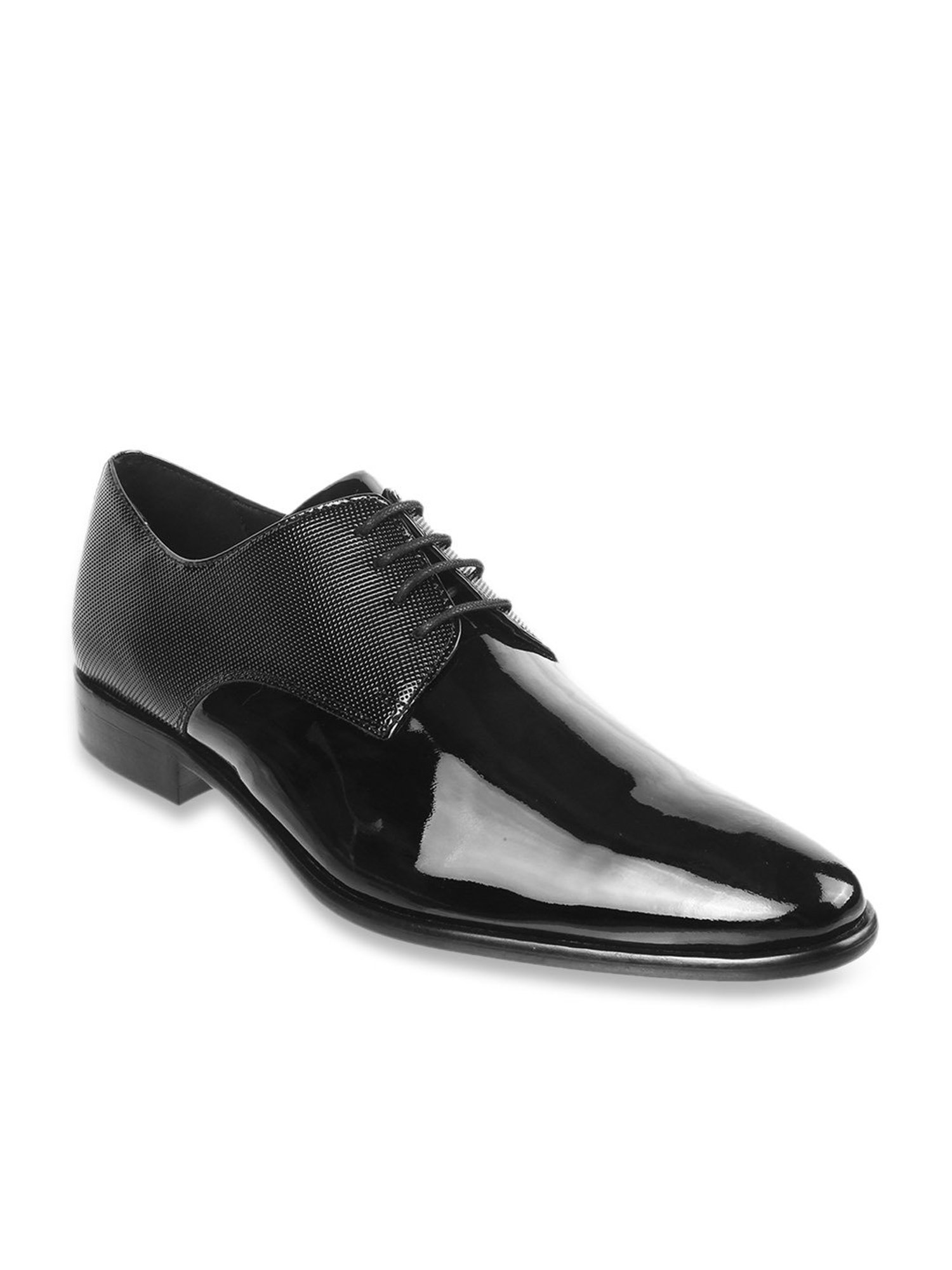 Da Vinchi by Metro Men's Black Derby Shoes