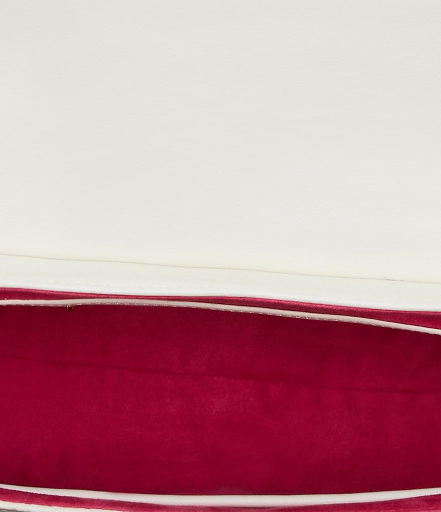 Betsey Johnson Chain Daisy Scarf Detail Satchel Bag