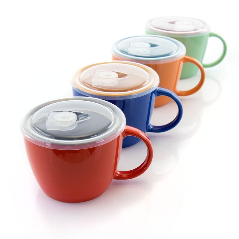 Gibson On The Go 4 Piece 25oz. Soup Mug Set