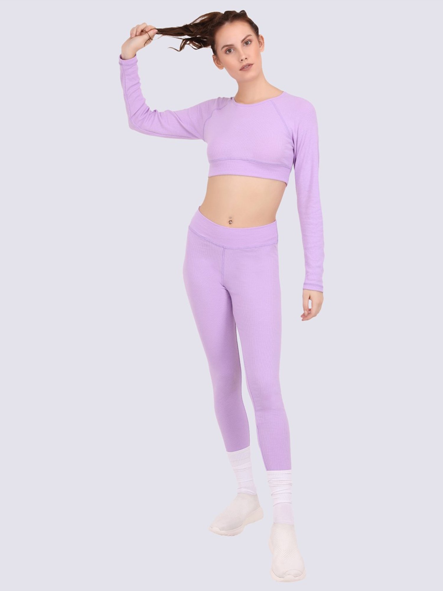 EVERDION Lavender Cotton Sports Top
