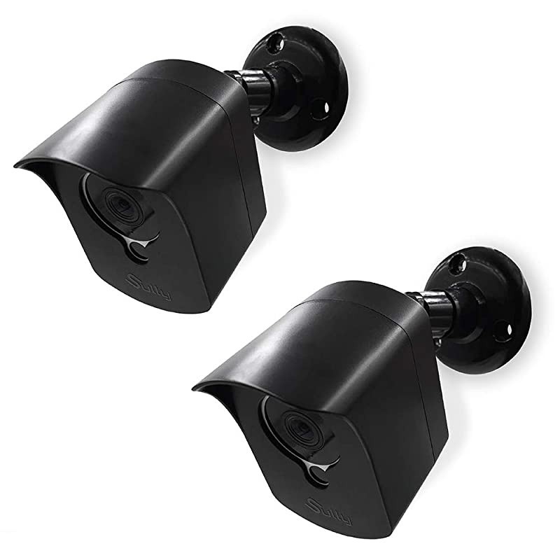 Mounting Kit for Wyze Cam (1 pcs Black) - Outdoor Case for Wyze Camera & v2 1080p Full HD w/Screw Mounts - Wyze Waterproof Cover with Wall Mount Bracket - Solid Housing for Wyze Cams by