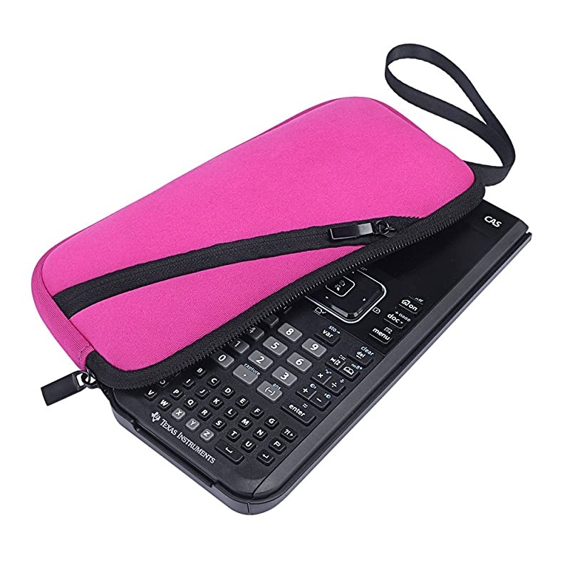 Travel Case for Texas Instruments TI-Nspire CX II/Nspire CX CAS Graphing Calculator Hard Carry Case Travel Bag Protective Pouch Box -Extra Room for Pen and Accessories (Hard Pink)