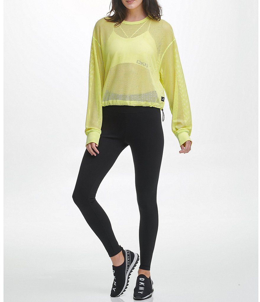 IBKUL Pricilla Print Long Sleeve Mock Neck Top