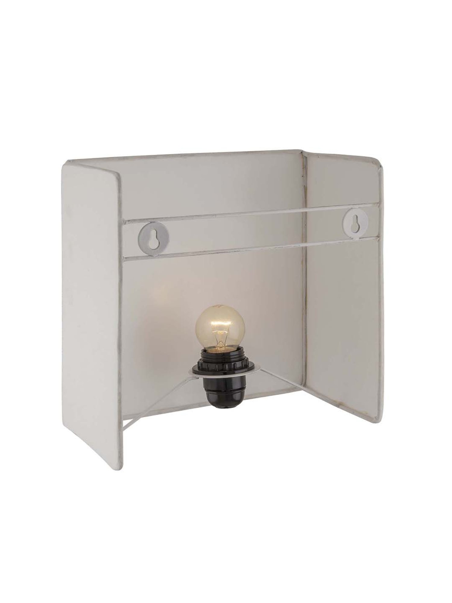 Homesake White Square Wall Lamp - Set of 1