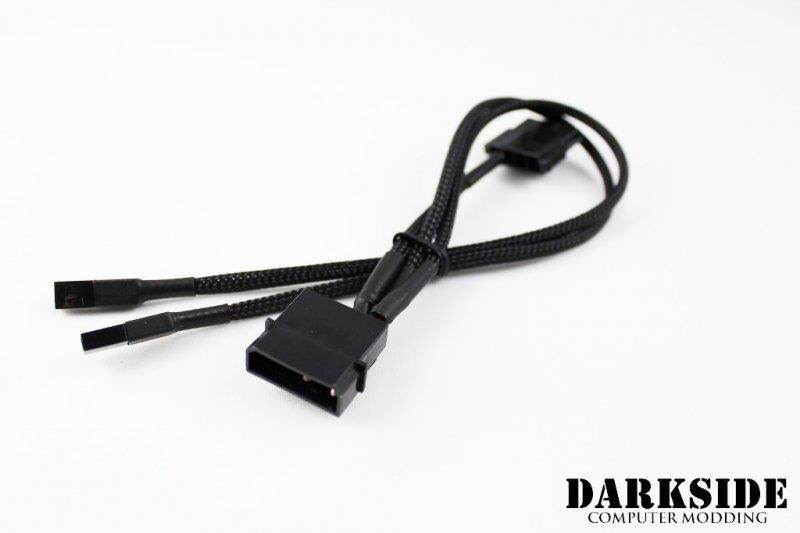 DarkSide CONNECT Pass-Through Y-Cable | 12" | 4-Pin Molex - Type 8 (DS-0376)