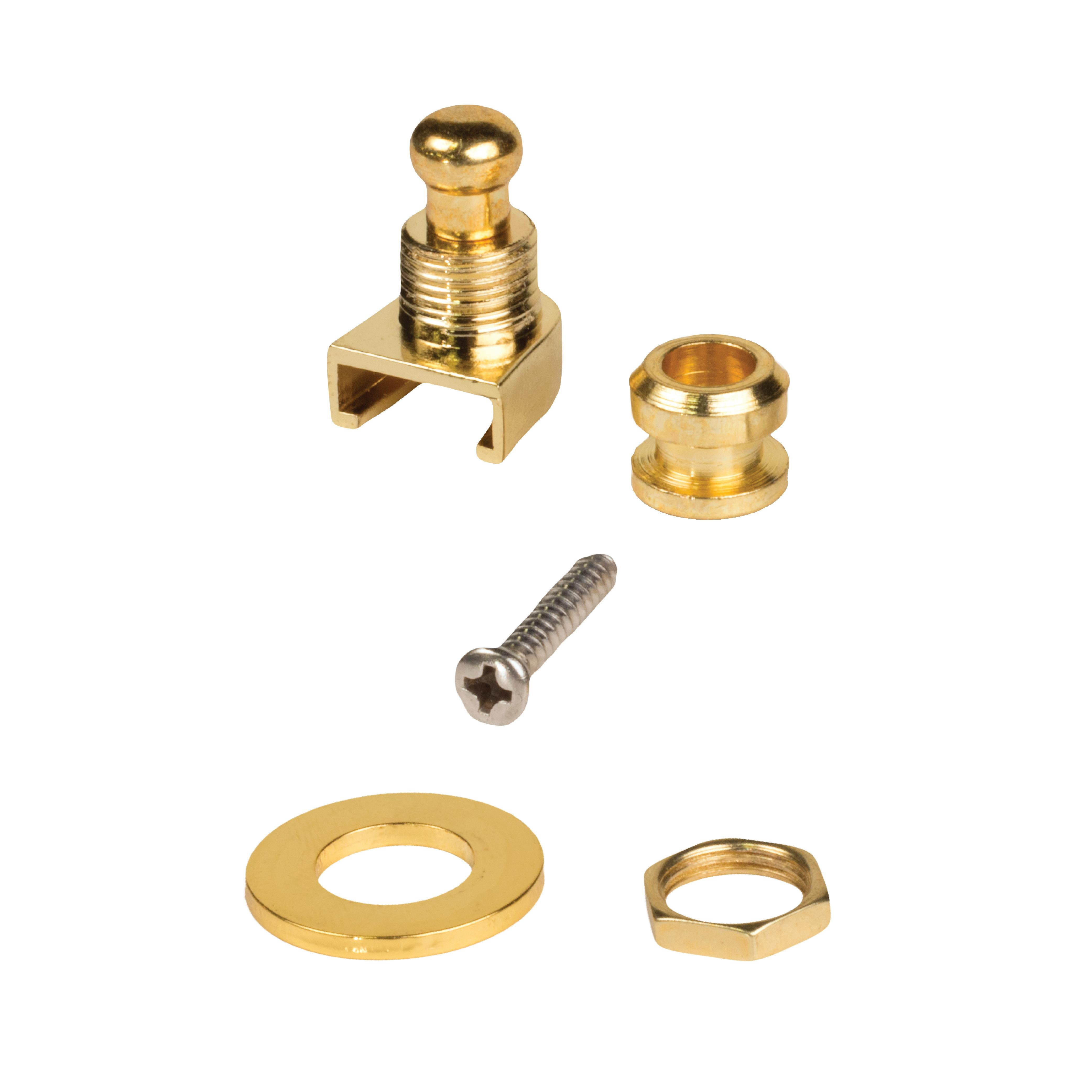 Seismic Audio - SAGA56-2Pack - 2 Pack of Gold Horseshoe Style Strap Locks for Electric Guitars - Fits most any guitar