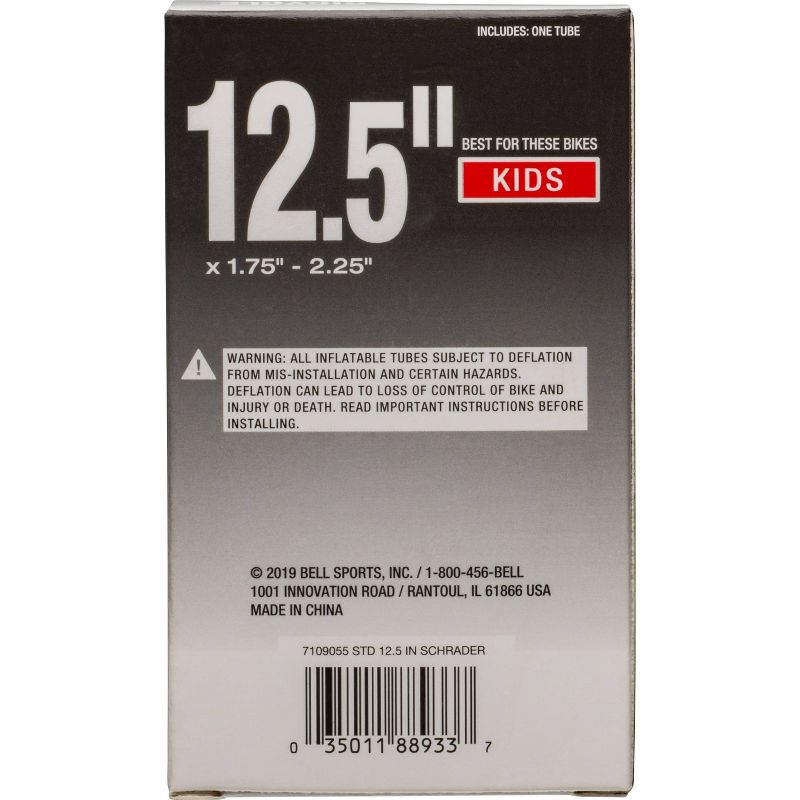 Bell 12.5" Bike Tire Tube - Black