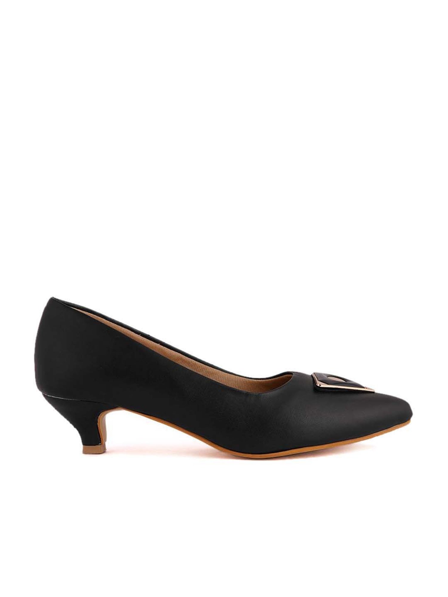 Scentra Women's Black Casual Pumps