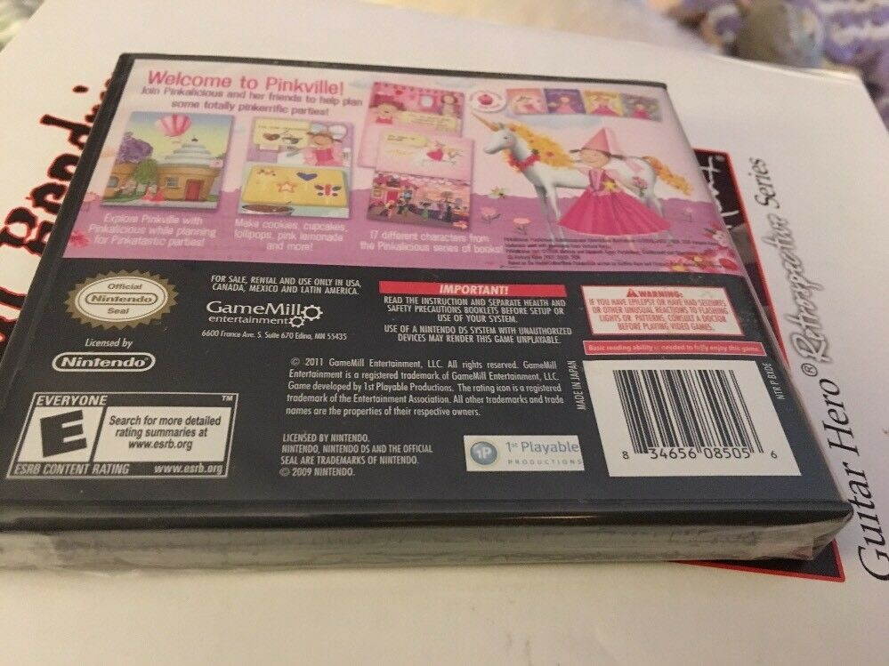 Nintendo Ds Pinkalicious Its Party Time!  Factory Sealed