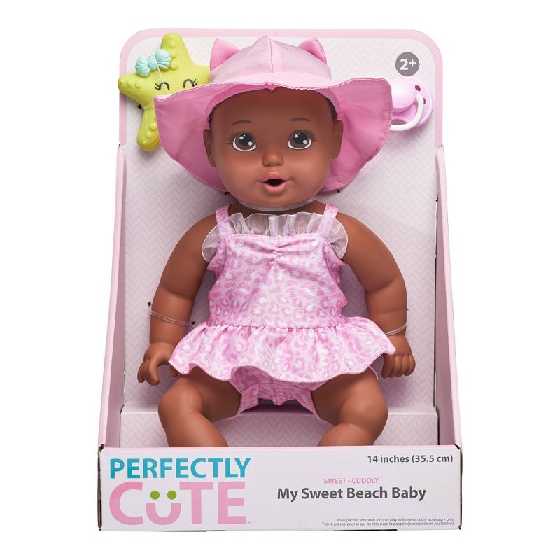 Perfectly Cute 14" My Sweet Beach Baby Doll - Brunette with Brown Eyes