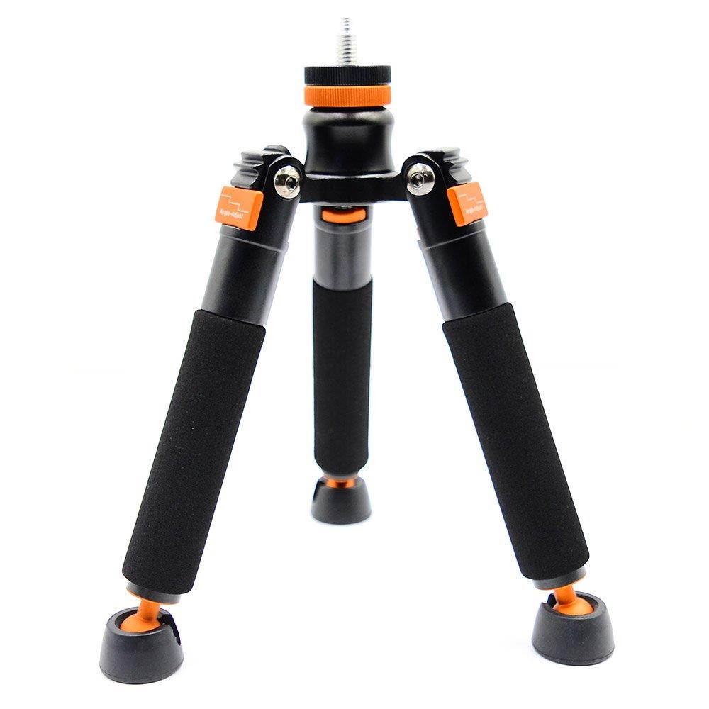 Koolehaoda Mini Tripod & Three Feet Support Stand With 1/4-3/8" Screw For Monopods-SLR Camera Ball Head (A3-Tripod holder)
