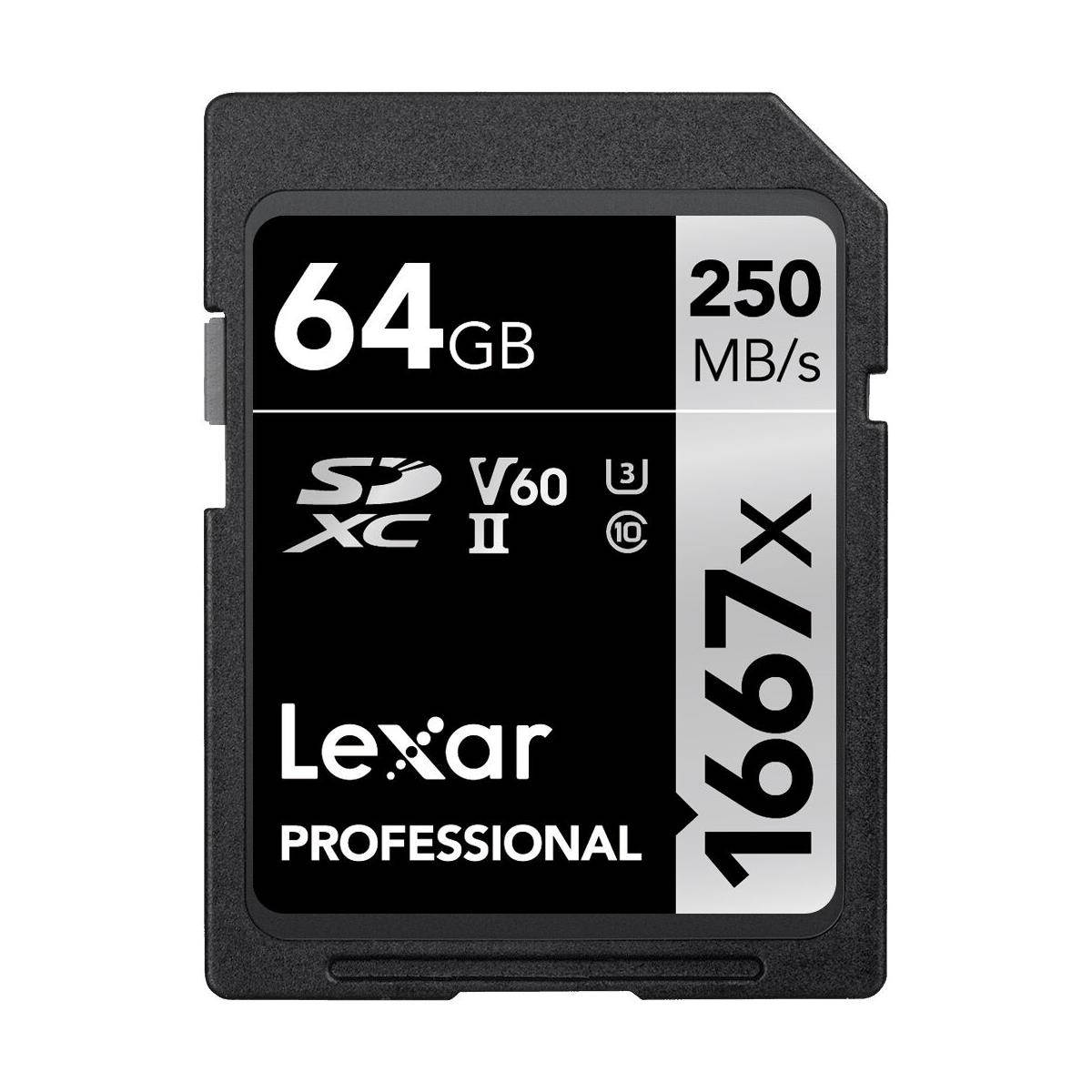 Lexar SILVER Series Professional 1066x 64GB SDXC UHS-I Memory Card