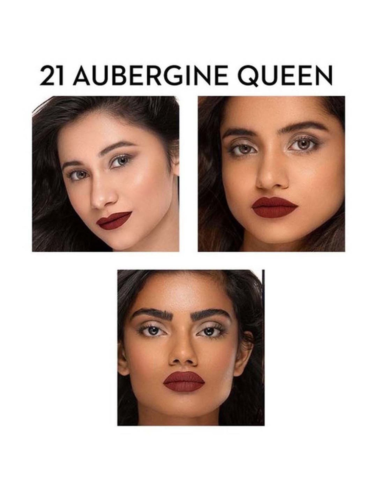 Sugar Cosmetics Smudge Me Not Liquid Mini Lipstick 21 Aubergine Queen - 1.1 gm