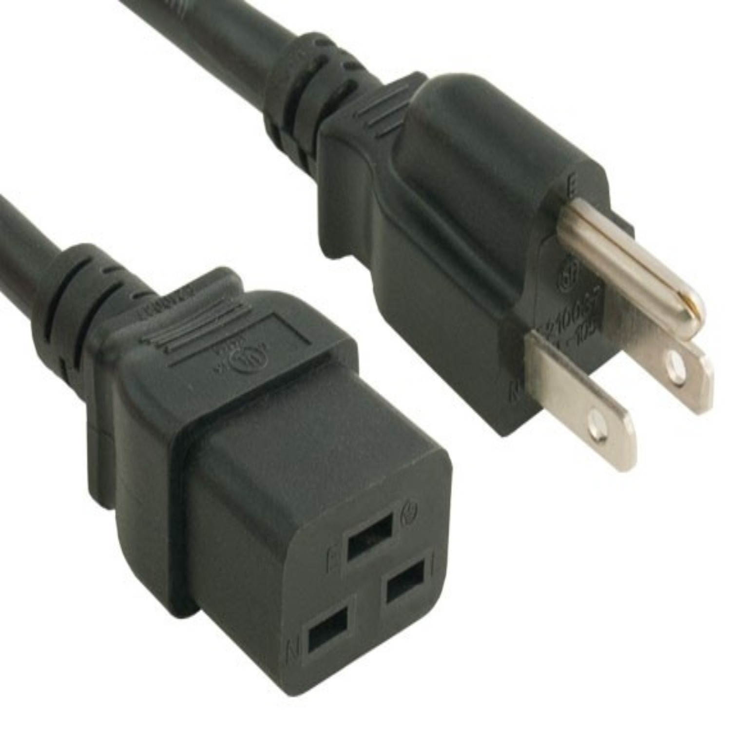 SANOXY Cables and Adapters; 15ft 14 AWG 15A 125V Power Cord (NEMA 5-15P to IEC320 C19)