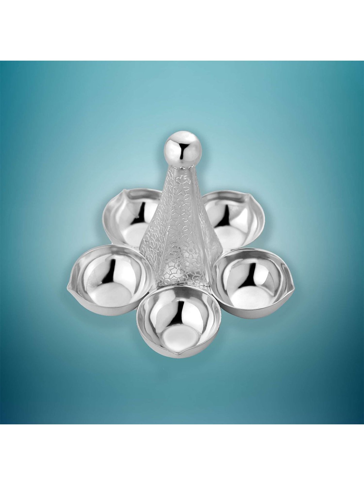Episode Silver Plated Diya Serenity 5 Lite