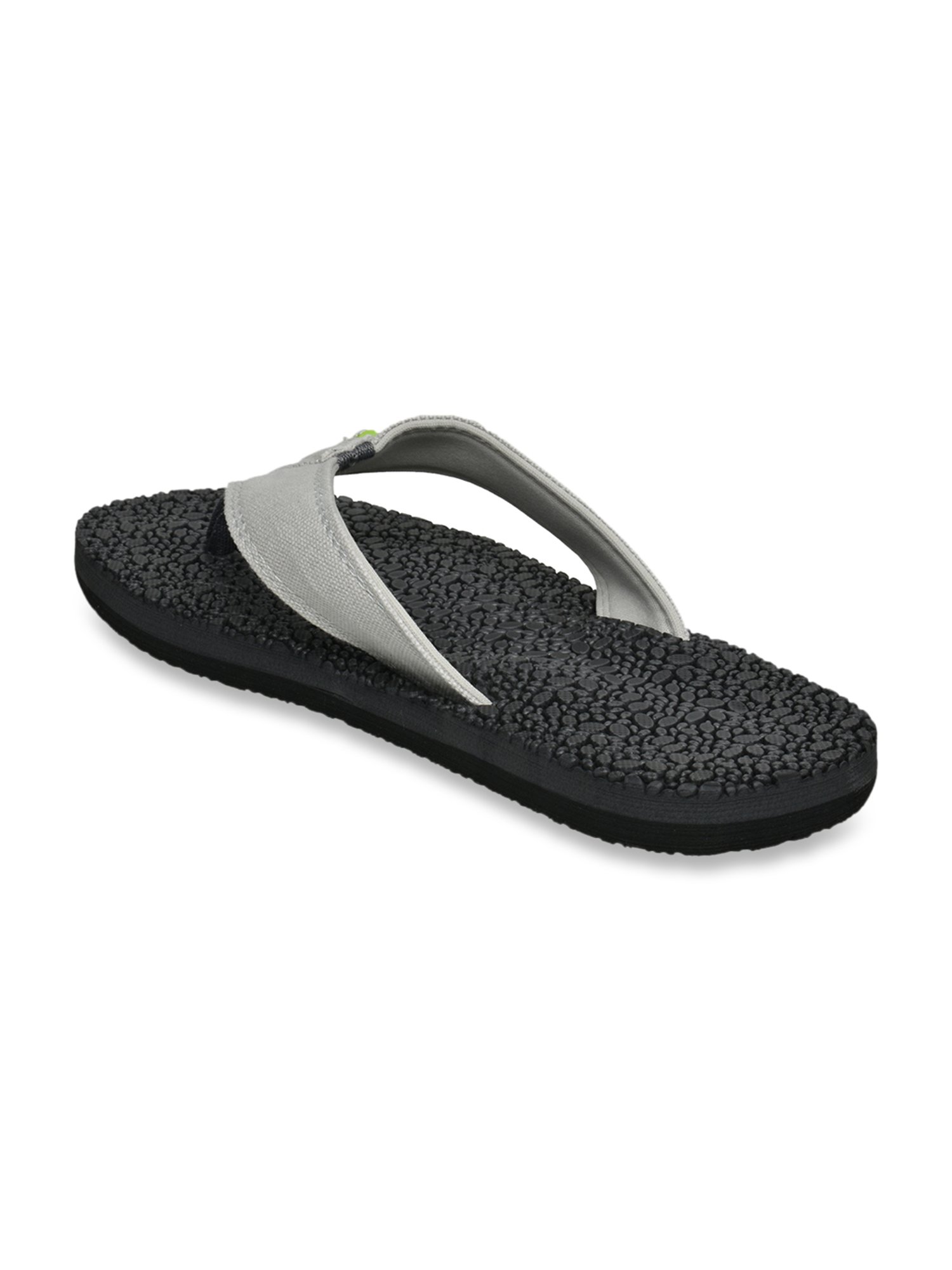 United Colors of Benetton Men's Grey & Black Flip Flops