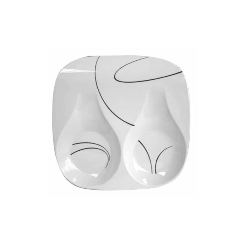 Corelle Coordinates by  Melamine Double Spoon Rest, Simple Lines