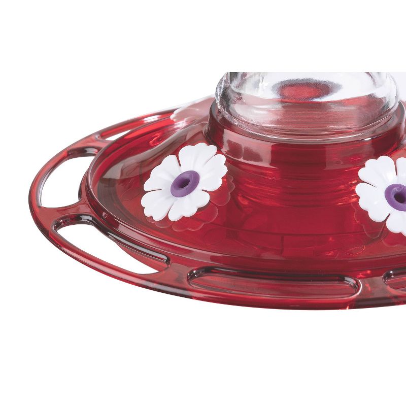 Droll Yankees More Birds Garnet Hummingbird Feeder - Red/White