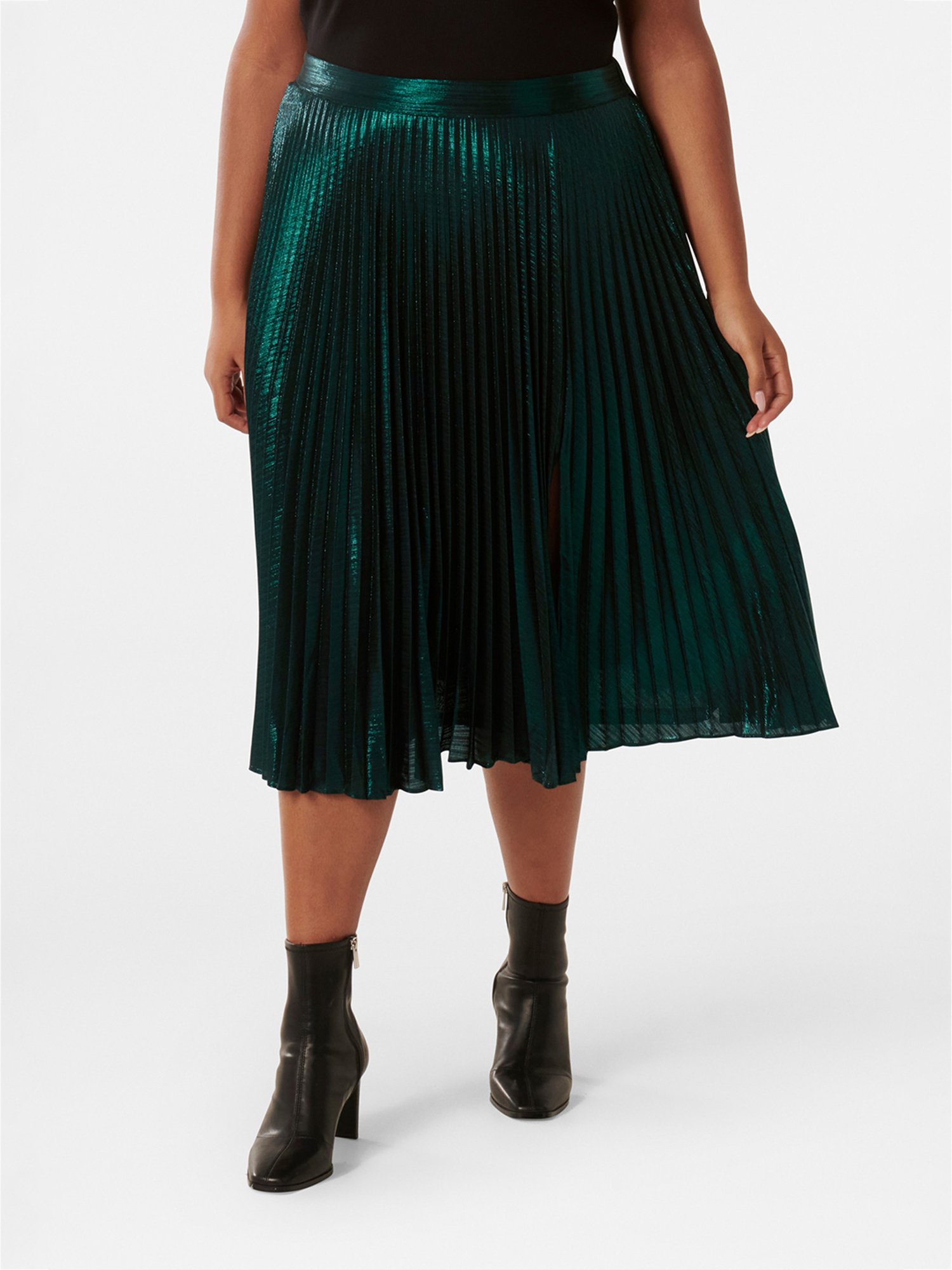 Forever New Rylee Curve Metallic  Skirt