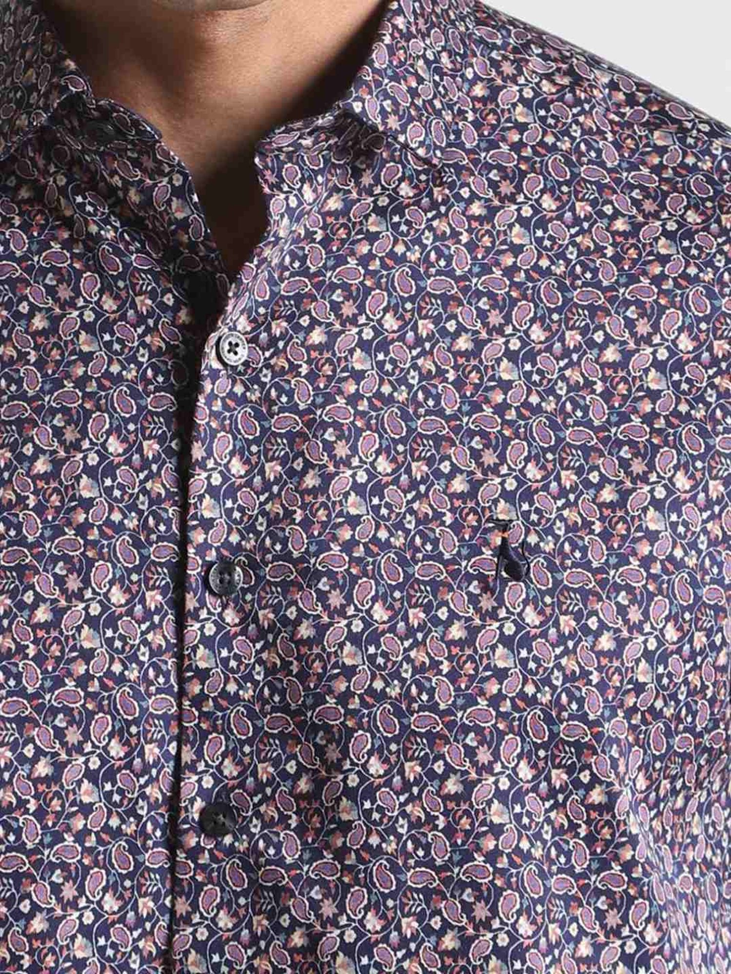 Simon Carter London Multicolor Printed Slim Fit Shirt