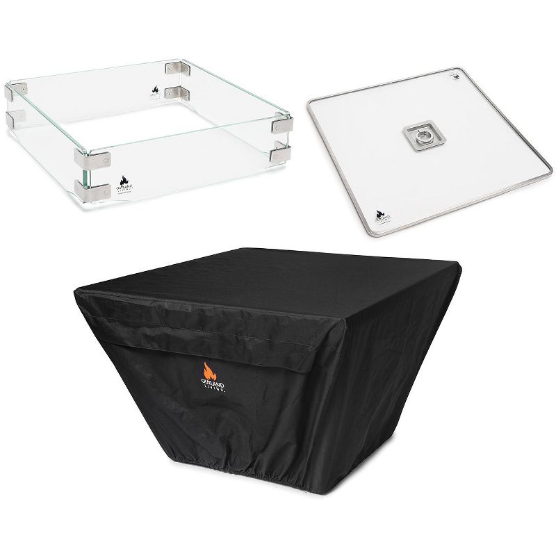 Outland Living 3-Piece Accessory Set for Square Fire Table Model 410,411
